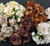 Curly wild rose (small) - blandade bruna toner, 35 mm